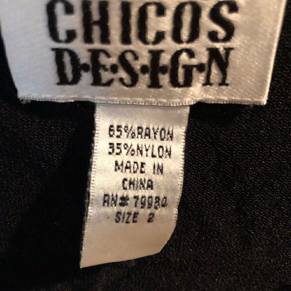 Chico’s Design Black Top   - Picture 6 of 7